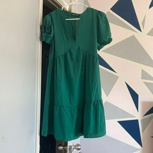 green dressy dress